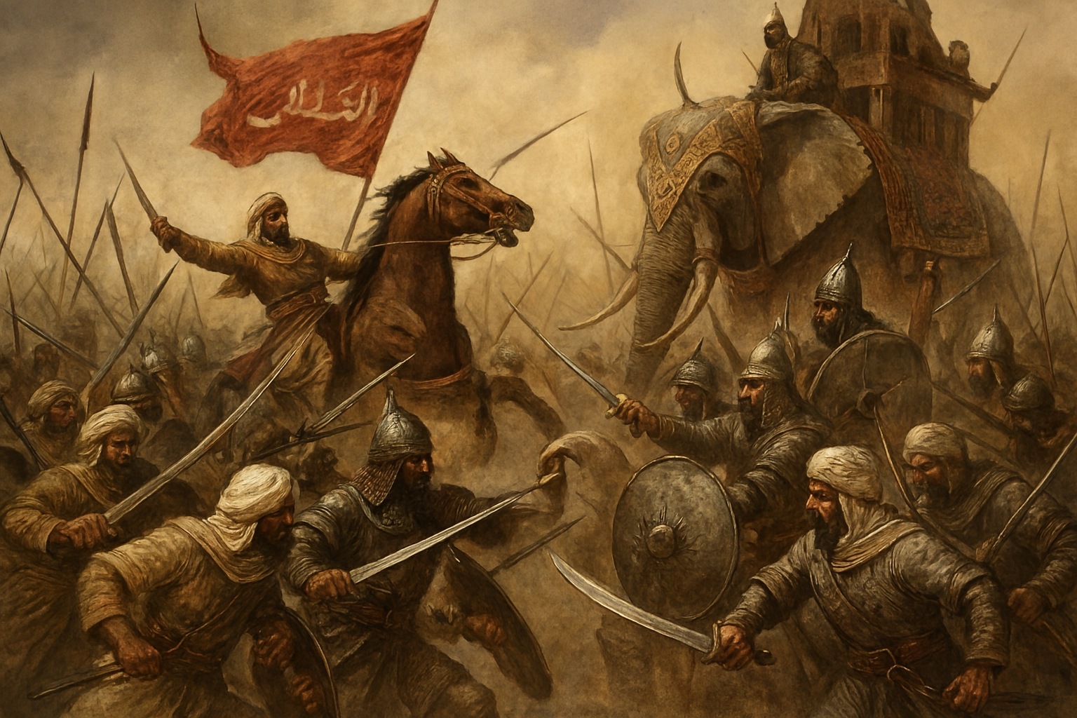 گزارش جامع درباره نبرد قادسیه - زمینه تاریخی، دلایل، فرماندهان، روند، نتایج و پیامدها